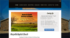 Desktop Screenshot of maryvillebaptist.com